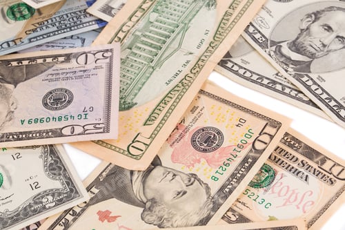 Preview: Sequence of dollar banknotes.