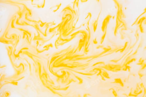 Preview: Yellow White Abstract Background, Yellow Pattern Of Paints On Liquid, Blank For Designer, Paint