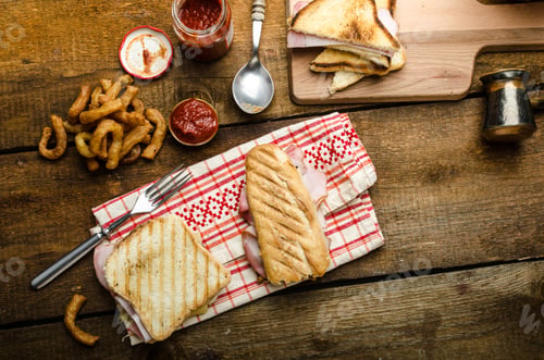 Preview: Quick dinner, toast with ham and cheese