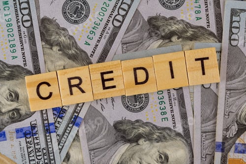 Preview: Close Up American dollars banknotes background on US dollars pattern Credit money management