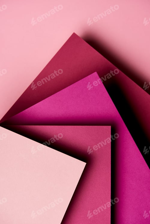 Preview: Abstract background with paper sheets in magenta tones