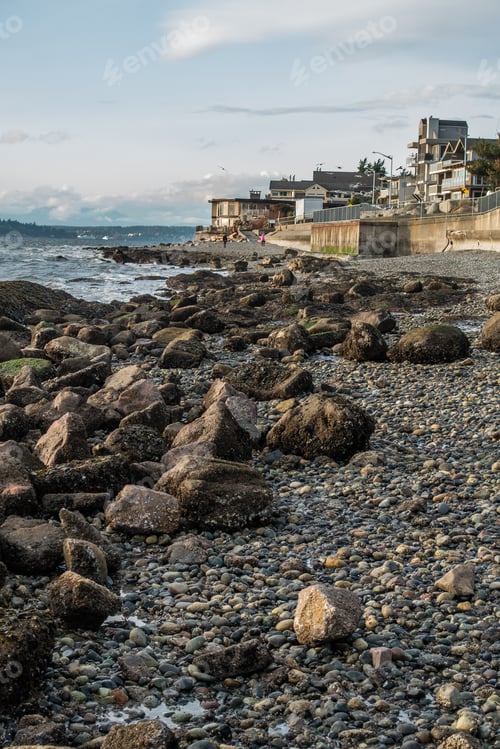 Preview: A View Of The Coastlien In West Seattle, Washignton.
