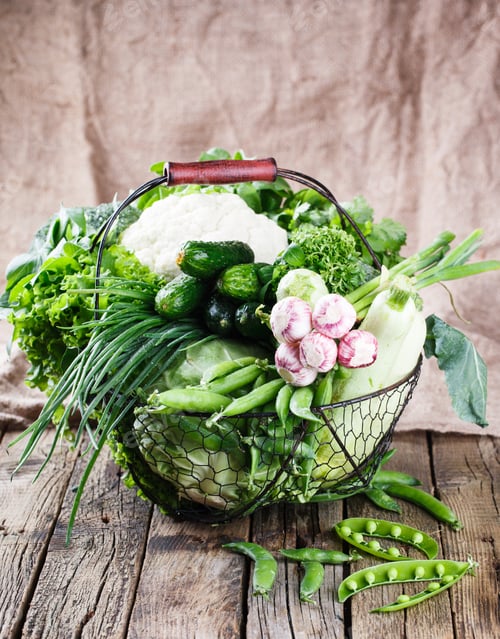 Preview: Vegetables variety in a wire basket