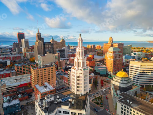 Preview: Buffalo, New York, USA City Skyline