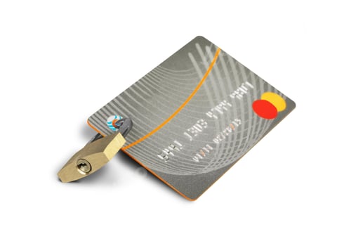 Preview: credit card isolate, isolated on white