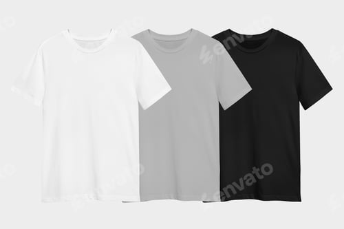 Preview: Minimal t-shirt set for apparel ad