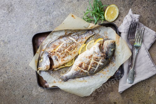 Preview: Grilled fish Dorado