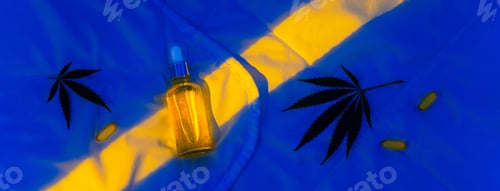 Preview: CBD oil, cannabinoid sleeping pill to improve sleep, calmness in moonlight