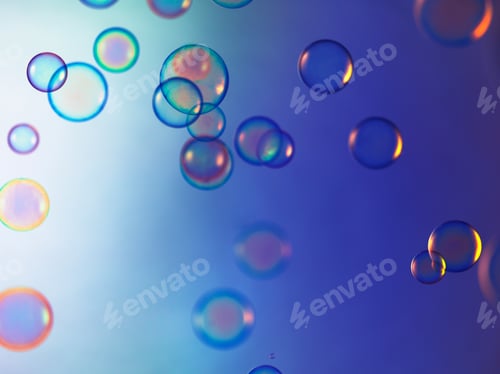 Preview: Small bubbles floating in air