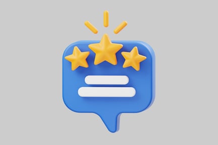 Preview: Customer review speech bubble