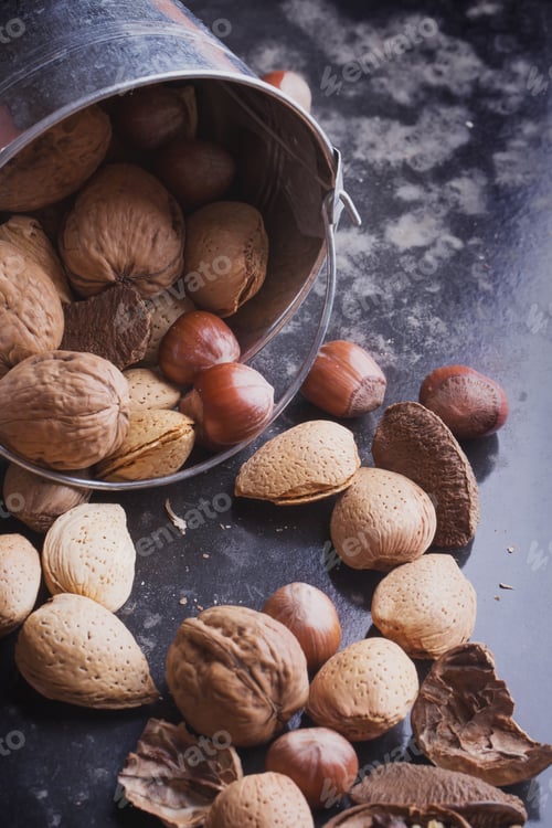 Preview: Various nuts selection