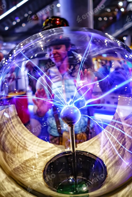 Preview: Closeup view of plasma ball