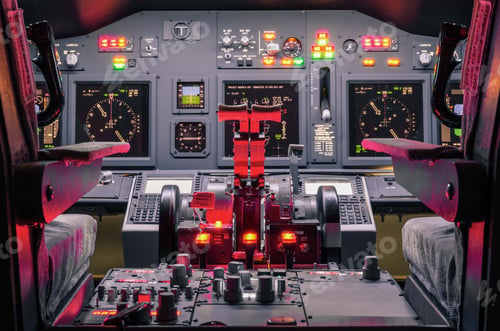 Preview: Cockpit of an homemade flight simulator