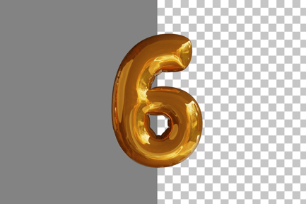 Preview: Number Letter 6 3D Icon