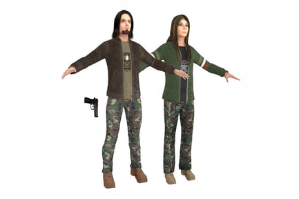 Preview: Urban Military Operatives with Camouflage and Weapon