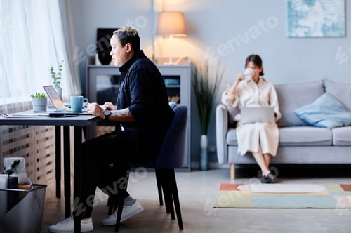 Preview: Woman Working at Home Office