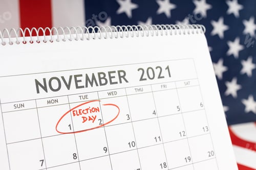 Preview: November 2021 USA election day concept