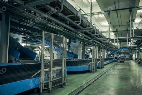 Preview: Conveyor belt for baggage transportation in the airport