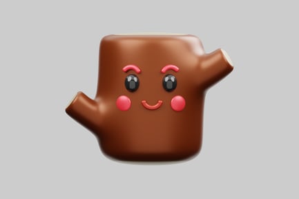 Preview: Cartoon stump animal character