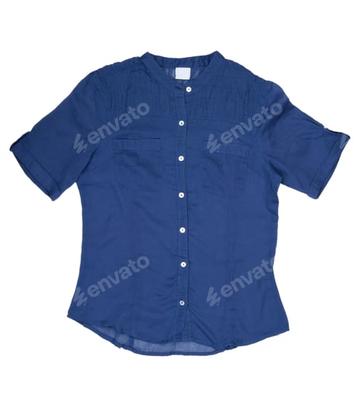 Preview: Fashionable women's blue shirt