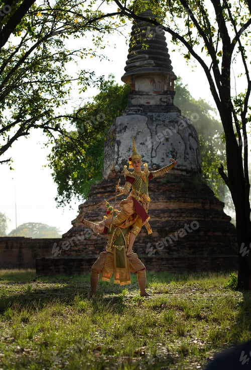 Preview: Khon, Is a classical Thai dance in a mask. In Ramayana literature,