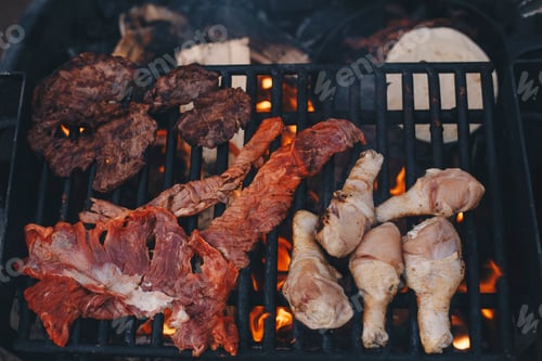 Preview: Grilling food at a campsite