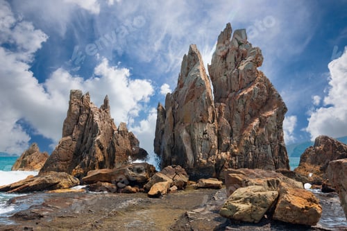Preview: Kushimoto, Wakayama Prefecture, Japan at Hashi-gui-iwa Rocks