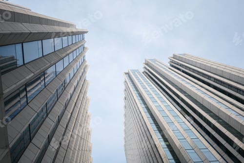 Preview: upward view of modern building