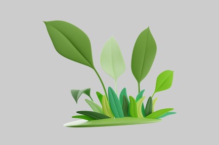 Preview: Lush leafy green plant patch