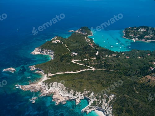 Preview: Aerial view of Paxos island