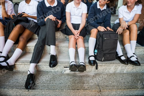 Preview: Group of students sitting in the row