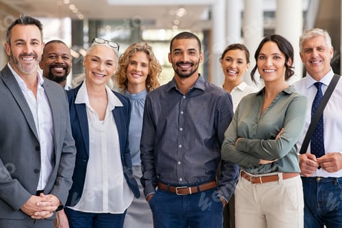 Preview: Group of successful multiethnic business team