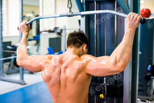 Preview: bodybuilder with simulator