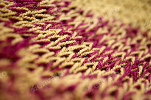 Preview: Detail of the handmade knitting texture
