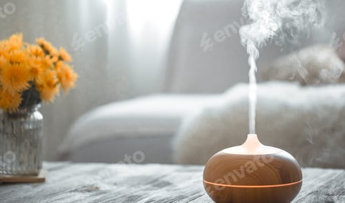 Preview: Humidifier on the table in the living room.