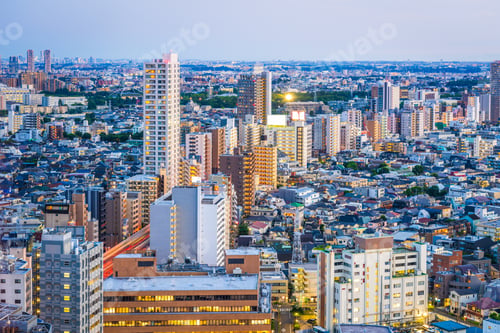 Preview: Tokyo, Japan Cityscape from Setagaya