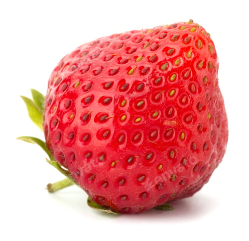 Preview: Garden strawberry isolated on white background
