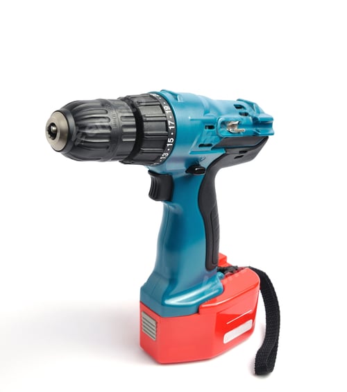 Preview: Cordless Drill with Battery Pack Isolated