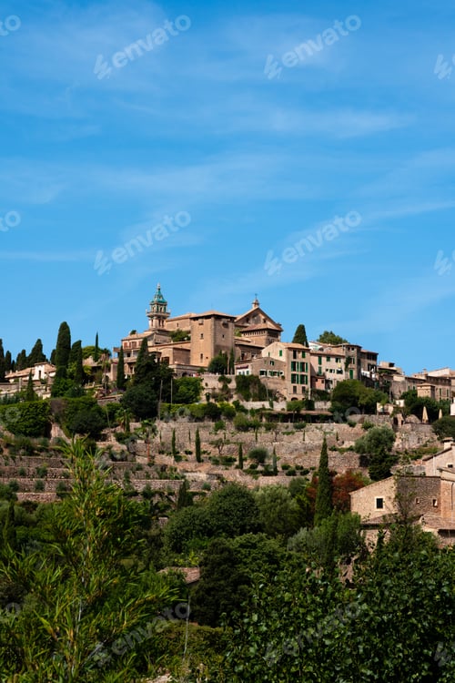Preview: View on the City of Valdemosa in the island of Majorca in Spain