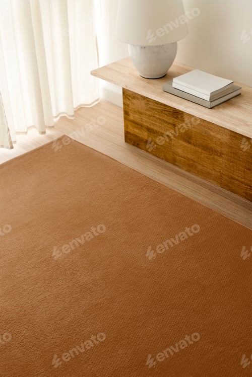 Preview: Living room image, warm wood home decor