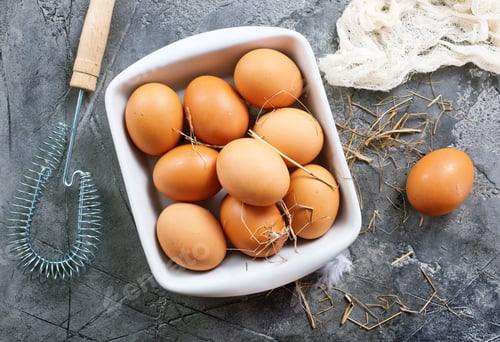 Preview: raw eggs