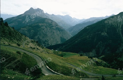 Preview: Mountain landscape along the road to Col d Allos, Provence-Alpes Cote d Azur, France