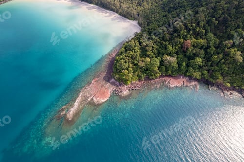 Preview: Tropical beach with blue sky Koh Kood or Koh Kut Thailand.