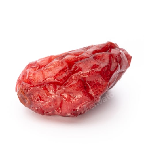 Preview: Close Up of a Dried Cranberry on White