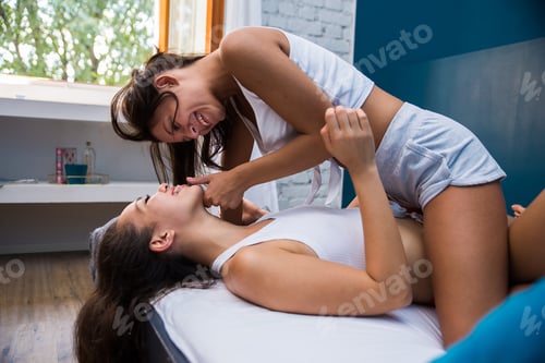 Preview: Lesbian couple at home