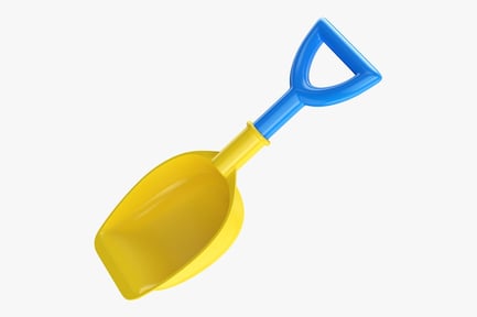 Preview: Bright Plastic Sand Shovel with Ergonomic Grip