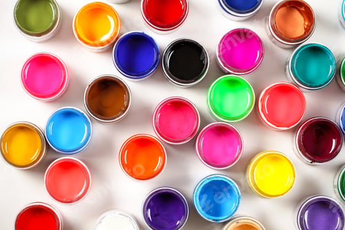 Preview: Colors In Jars Of Different Colors Background Image