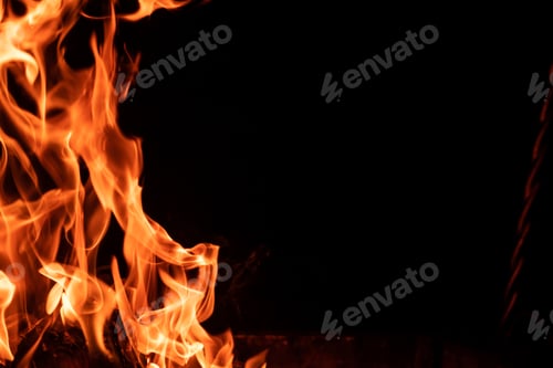 Preview: Orange flames of fire