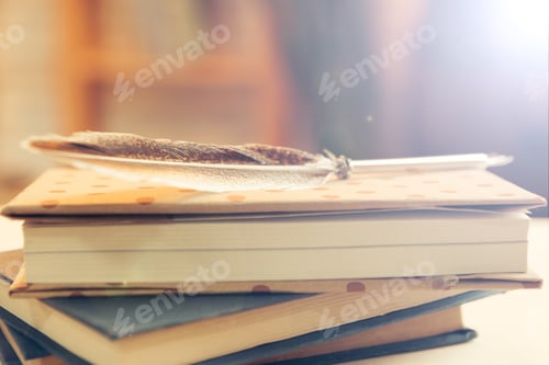 Preview: Stack of books on the table