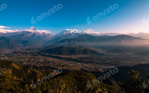 Preview: Landscape view of Mount Annapurna range